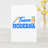Team Moderna Funny Vaccine Karte (Gelbe Blume)
