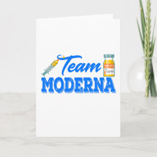 Team Moderna Funny Vaccine Karte