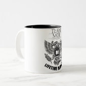 Team Moe Lifetime-Mitglied Zweifarbige Tasse (Vorderseite Links)