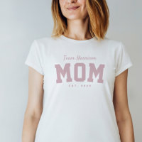 Team Mom niedlich personalisiert pink