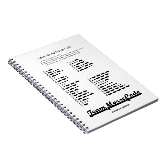 Team Morse Code (Kommunikationspunkte & Bindestric Notizblock (Rechte Seite)