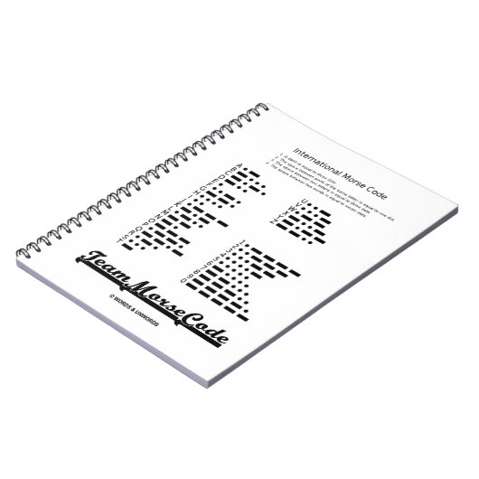 Team Morse Code (Kommunikationspunkte & Bindestric Notizblock (Linke Seite)