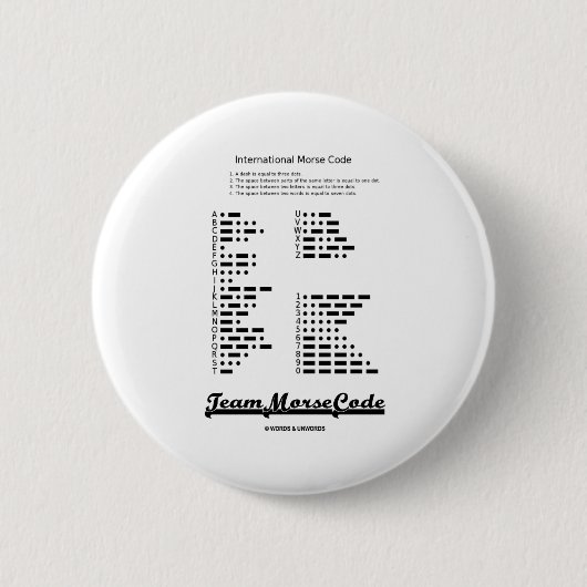 Team-Morsealphabet (Kommunikations-Punkte u. Button (Vorderseite)