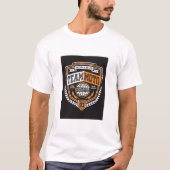 Team Moto 93 Orange Racing Wappen T-Shirt (Vorderseite)