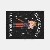 Team Mouse Nutcracker Weihnachts-Tanz Spaß Soldier Fleecedecke (Vorderseite (Horizontal))