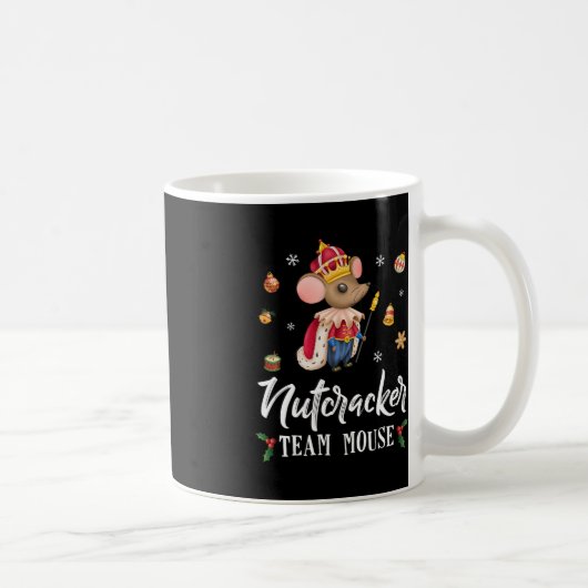 Team Mouse Nutcracker Weihnachts-Tanz Spaß Soldier Kaffeetasse (Rechts)