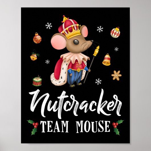 Team Mouse Nutcracker Weihnachts-Tanz Spaß Soldier Poster (Vorne)