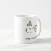 Team müde Eltern Funny Baby & Coffee Tasse (VorderseiteRechts)