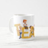 TEAM Mug – Fun & Motivational Design Kaffeetasse (Vorderseite Links)
