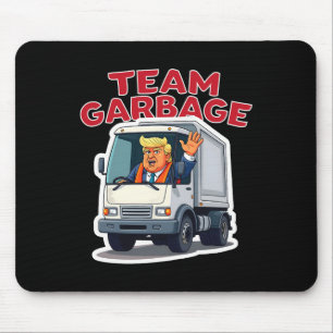 Team Müll lustig Trump fährt einen Müllwagen D Mousepad