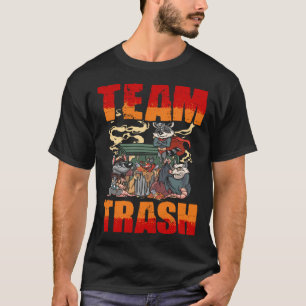 Team Müll Straßenkatze Müll Tier Waschbär Stinkti T-Shirt