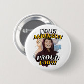 Team [Nachname] Stolz Papa Abschlussfoto Button (Vorne & Hinten)