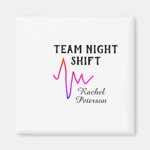 Team-Nachtschwester Arzt medizinischer Name Herz l Magnet