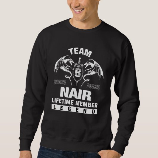 Team Nair Lebenslanges Mitglied Sweatshirt (Vorderseite)