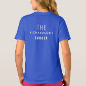 Team Name Family Sports Partys Gameswear T-Shirt (Rückseite)