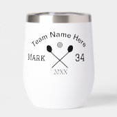 Team Name hier geben Name Nummer Ball Paddle Golf (Rückseite)