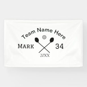 Team Name hier geben Name Nummer Ball Paddle Golf Banner
