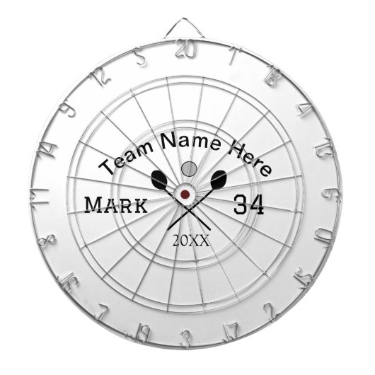 Team Name hier geben Name Nummer Ball Paddle Golf Dartscheibe (vorne)