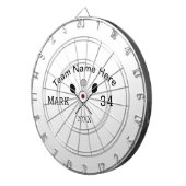 Team Name hier geben Name Nummer Ball Paddle Golf Dartscheibe (Vorderseite rechts)