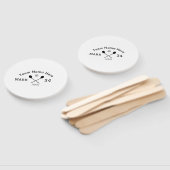 Team Name hier geben Name Nummer Ball Paddle Golf Fächer (Non-assembled)