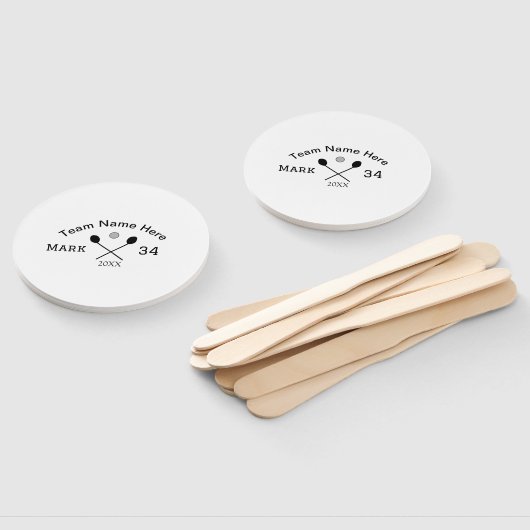 Team Name hier geben Name Nummer Ball Paddle Golf Fächer (Non-assembled)