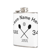 Team Name hier geben Name Nummer Ball Paddle Golf Flachmann (Links)