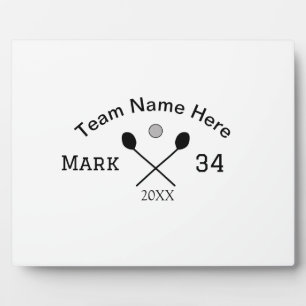 Team Name hier geben Name Nummer Ball Paddle Golf Fotoplatte