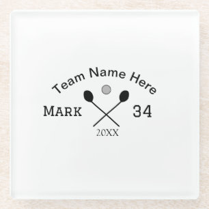Team Name hier geben Name Nummer Ball Paddle Golf Glasuntersetzer