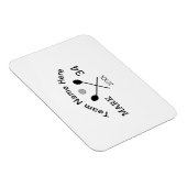 Team Name hier geben Name Nummer Ball Paddle Golf Magnet (Rechte Seite)
