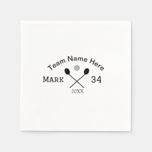 Team Name hier geben Name Nummer Ball Paddle Golf Serviette