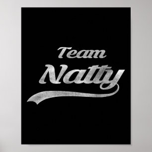 Team Natural Anti Juice Fitness - Männerschwarz Poster