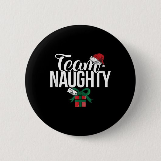 Team Naughty Couple Matching Team Nice Button (Vorderseite)