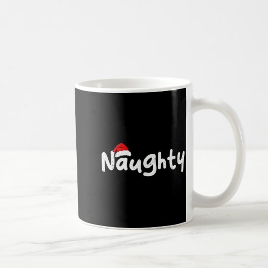Team Naughty Funny Christmas Couple Matching Team Kaffeetasse (Rechts)