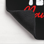 Team Naughty Funny Christmas Couple Matching Team  Mousepad (Ecke)