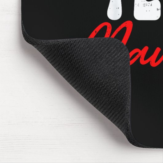 Team Naughty Funny Christmas Couple Matching Team  Mousepad (Ecke)