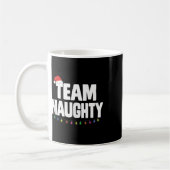 Team Naughty Funny Christmas Naughty oder Nice Lis Kaffeetasse (Links)