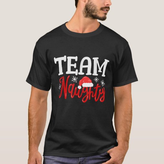 Team Naughty Funny Couple Matching Outfit Team Nic T-Shirt (Vorderseite)