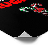 Team Naughty Nice Funny Holiday Weihnachten T Shir Poster (Ecke)