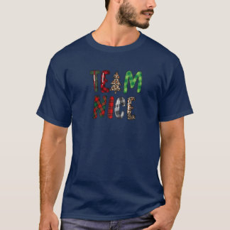 Team Naughty Team Nice Buffalo Kariert Leopard Chr T-Shirt