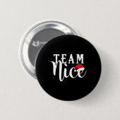 Team Naughty - Team Nice Funny Christmas Couple Ma Button (Vorne & Hinten)