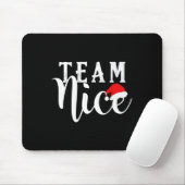 Team Naughty - Team Nice Funny Christmas Couple Ma Mousepad (Mit Mouse)