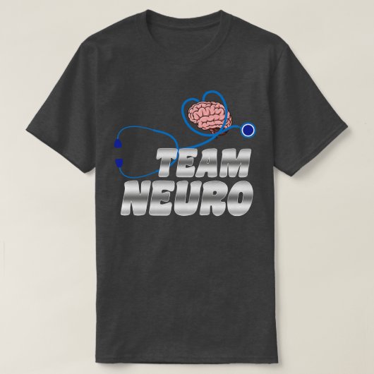 Team Neurochirurg Neurologe Hirnchirurg T-Shirt (Design vorne)