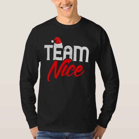 Team Nice   Couple Matching Outfit Team Naughty T-Shirt (Vorderseite)