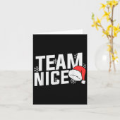 Team Nice Family Christmas Apparel Uni Kids &amp;  Karte (Gelbe Blume)
