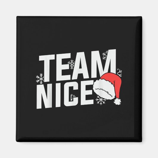 Team Nice Family Christmas Apparel Uni Kids & Magnet (Vorne)