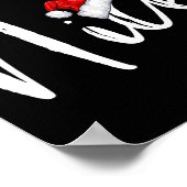 Team Nice Funny Christmas Familie Matching Pajamas Poster (Ecke)