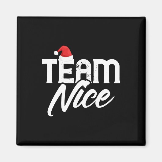 Team Nice Funny Couple Matching Outfit Team Naught Magnet (Vorne)