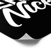 Team Nice Funny Couple Matching Outfit Team Naught Poster (Ecke)