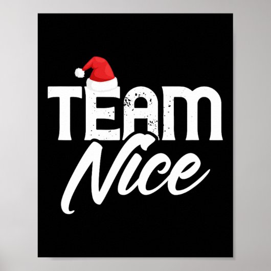 Team Nice Funny Couple Matching Outfit Team Naught Poster (Vorne)