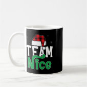 Team Nice Naughty Kariert Xmas Pjs 2024 Funny Coup Kaffeetasse (Links)